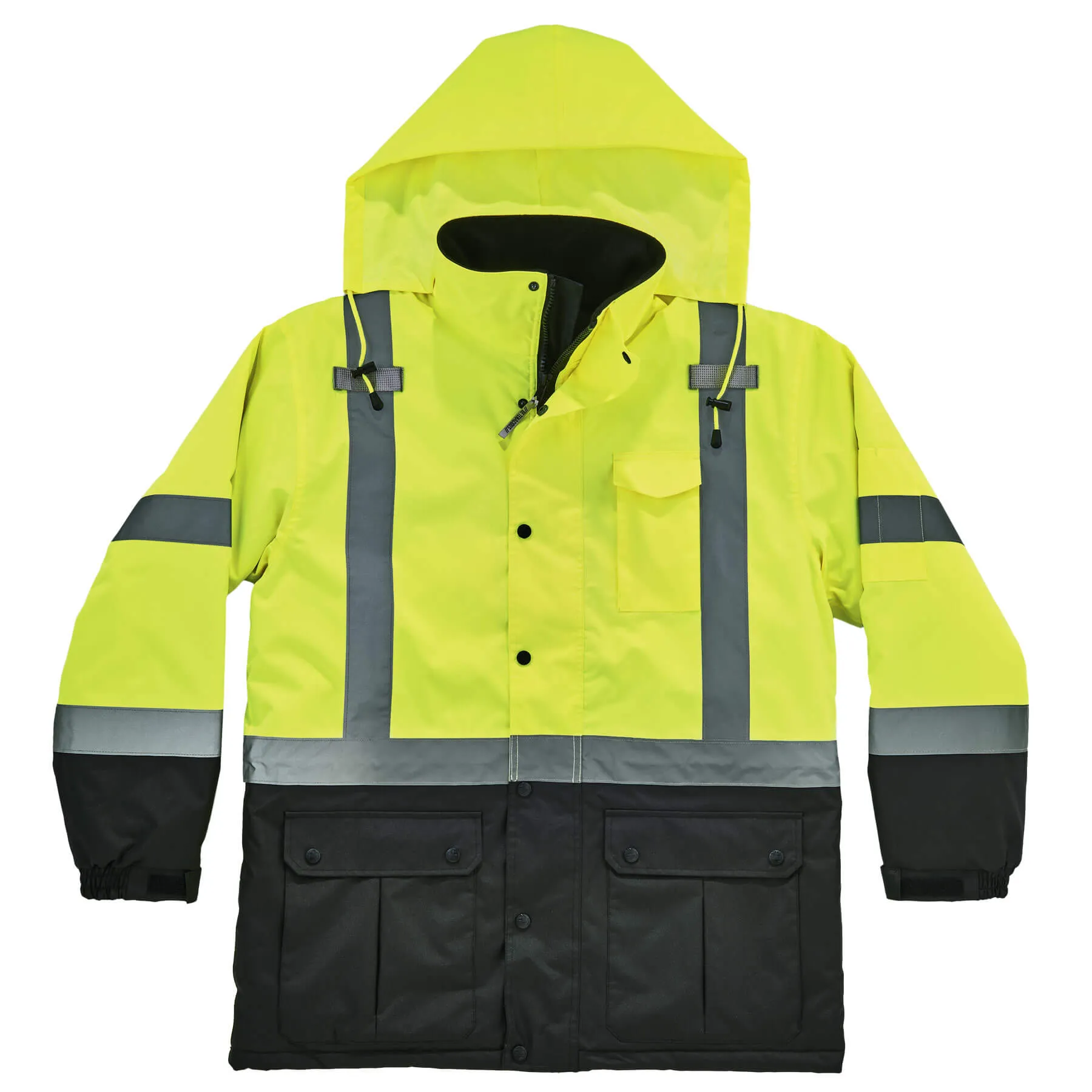 Ergodyne 25567 GloWear 8384 Type R Class 3 Thermal Parka, 3XL, HV Lime