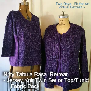 Fashion Duo - Nifty Tabula Rasa Knit Twin Set or Top ~ Fit For Art