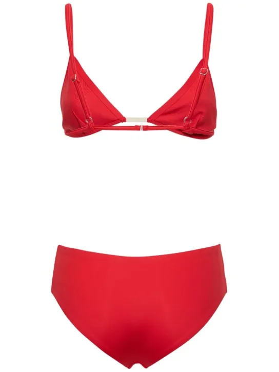 Ferragamo   Jersey triangle bikini set 