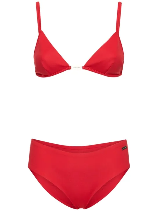 Ferragamo   Jersey triangle bikini set 