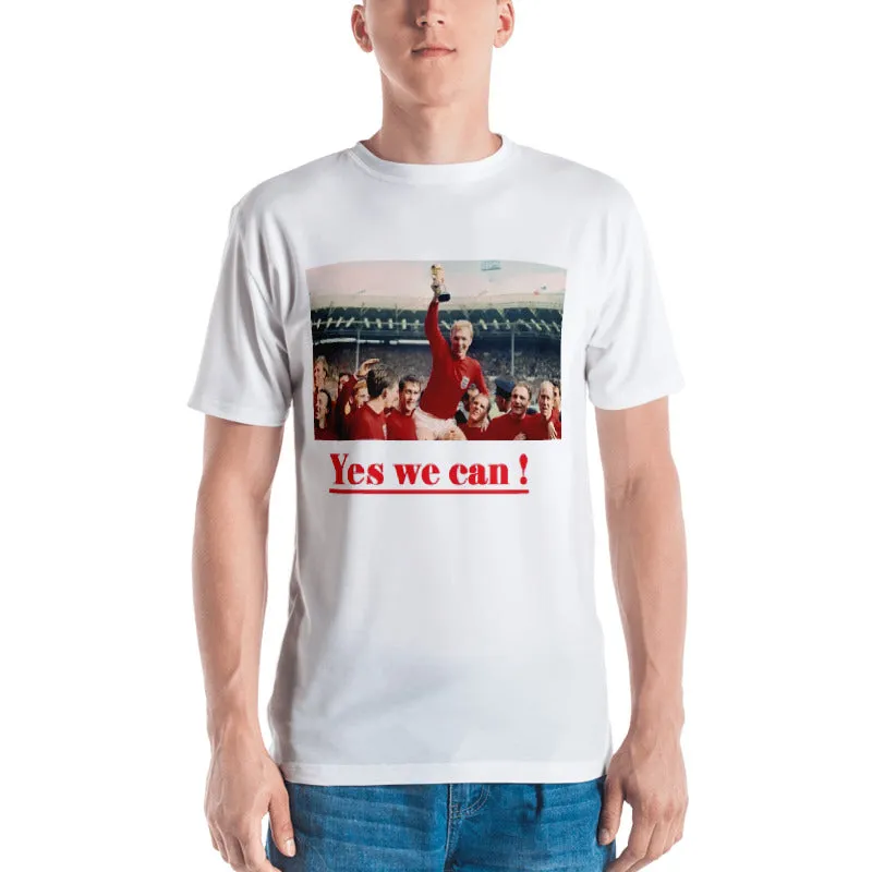 Football of squad england 1966 winning t-shirt - Yes we can football t-shirt