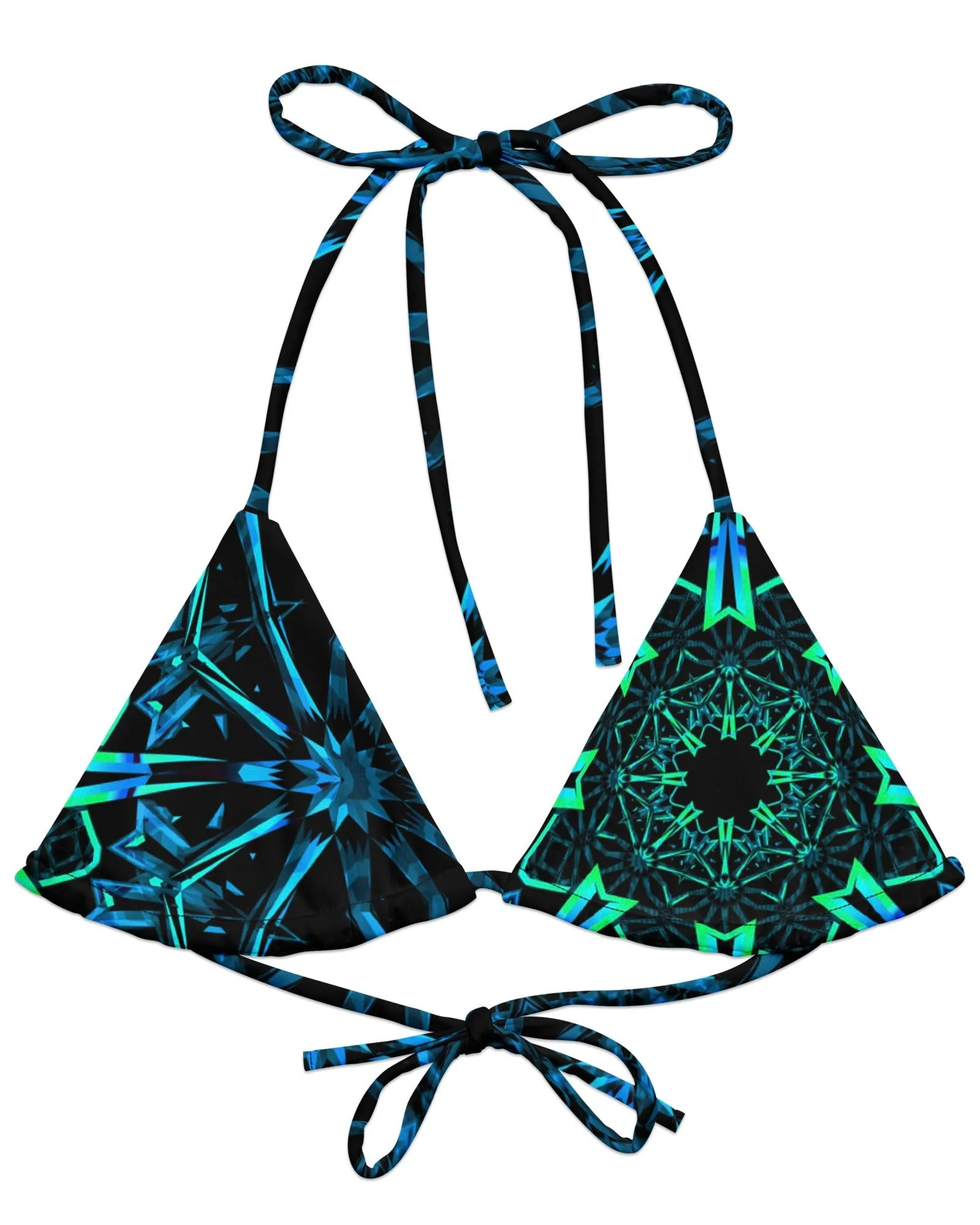 Fractals Recycled Bikini Top