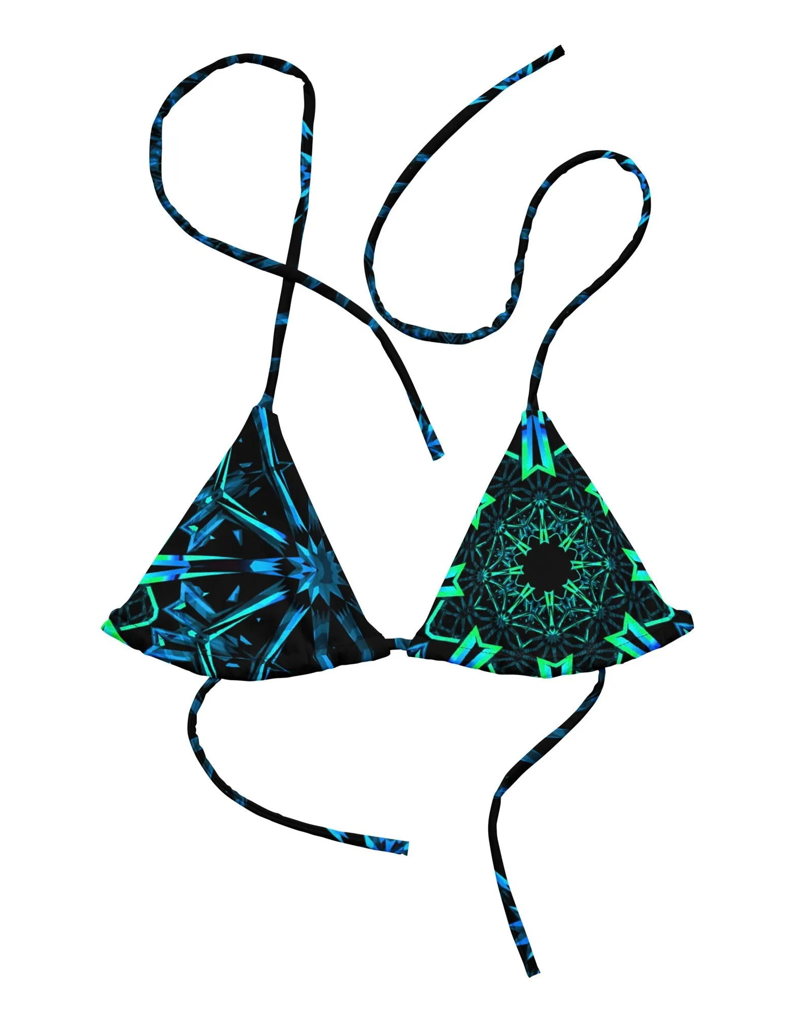 Fractals Recycled Bikini Top