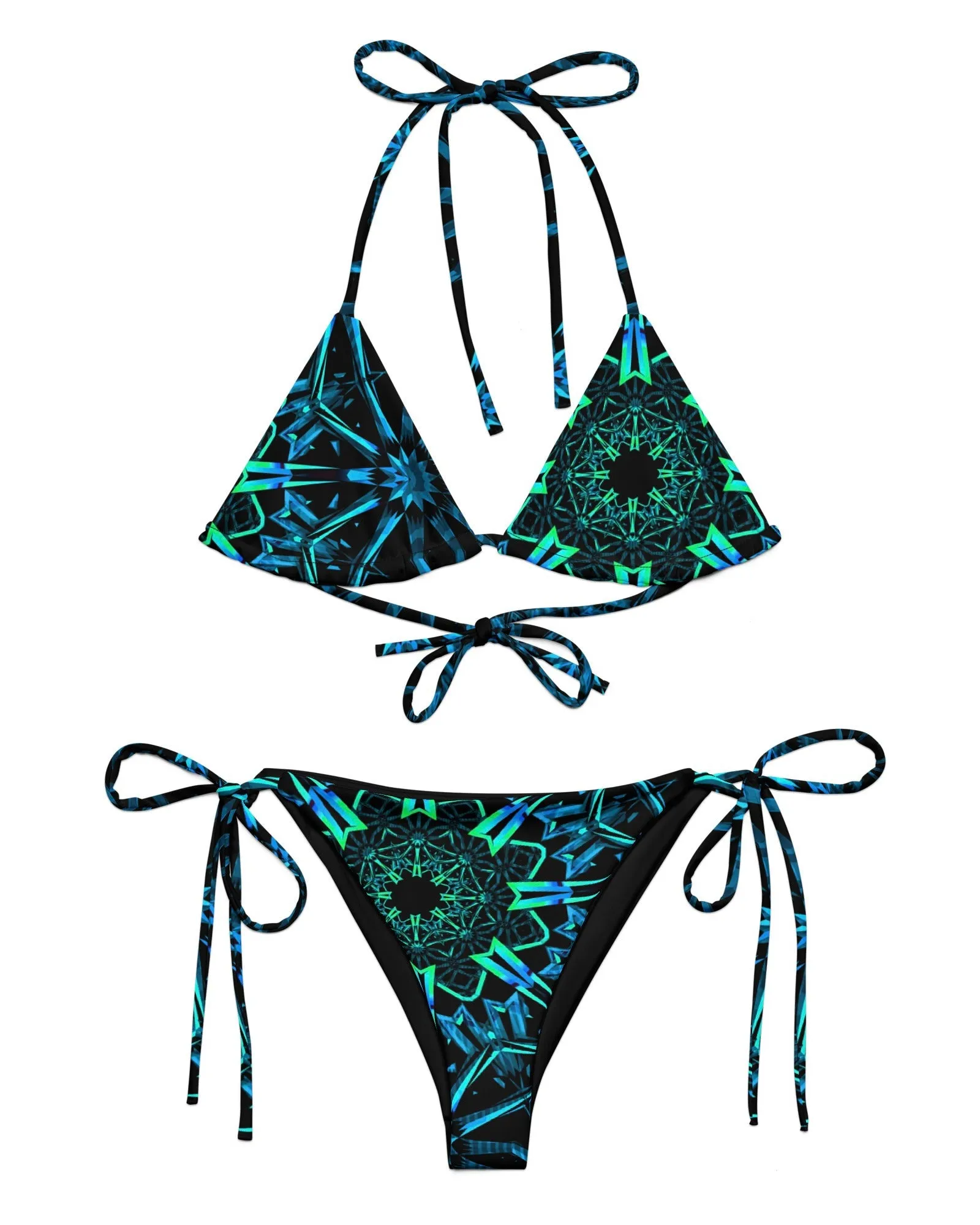 Fractals Recycled Bikini Top