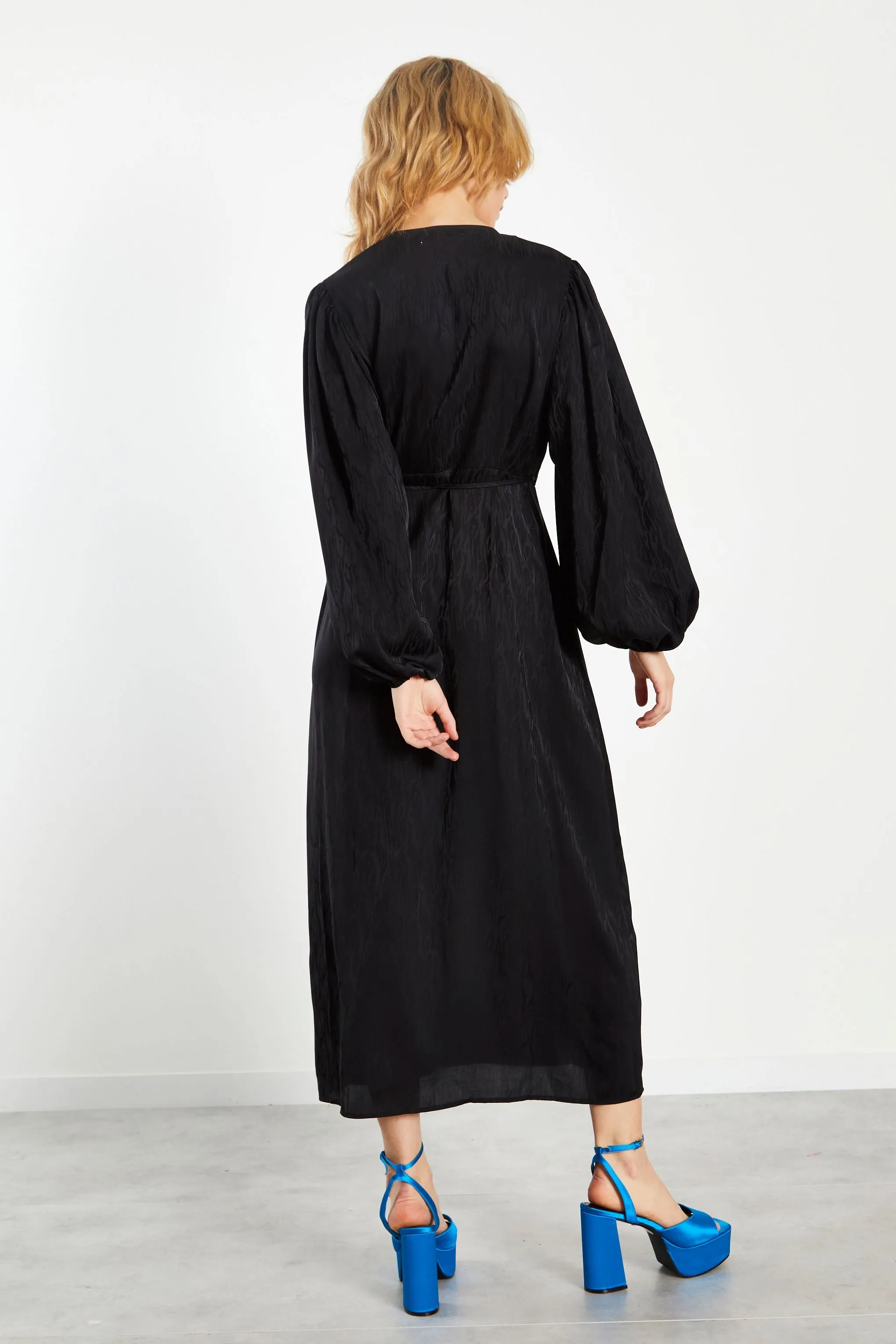 Freya Wrap Dress (Black)