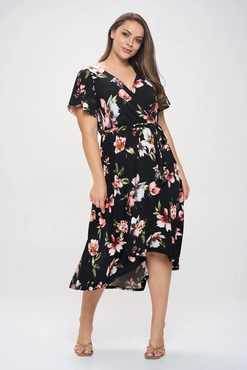 Georgia Plus Size Wrap Dress