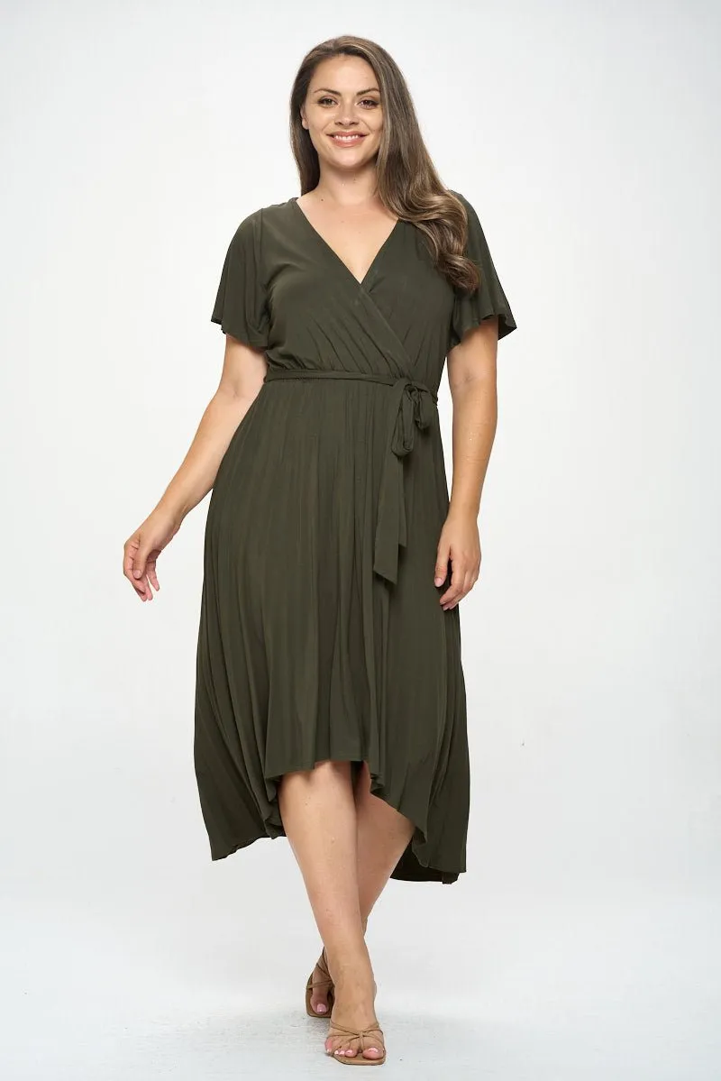 Georgia Plus Size Wrap Dress