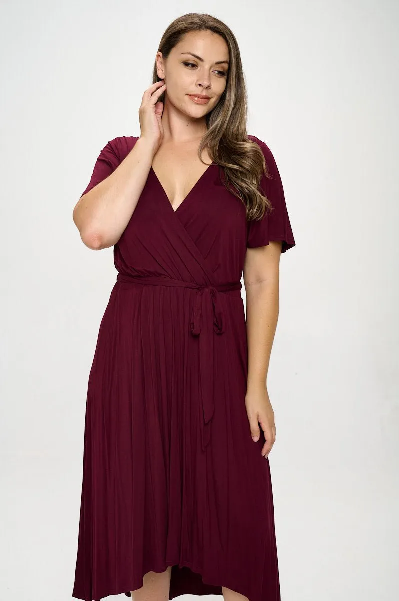 Georgia Plus Size Wrap Dress