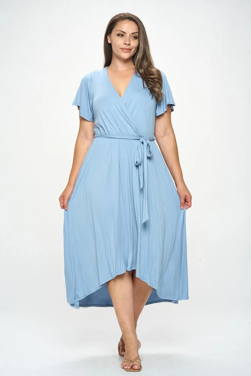 Georgia Plus Size Wrap Dress