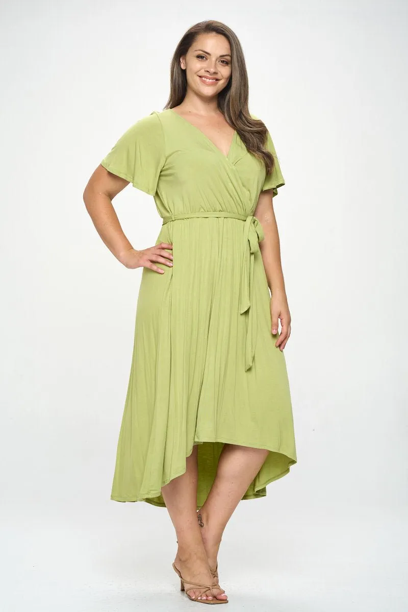 Georgia Plus Size Wrap Dress