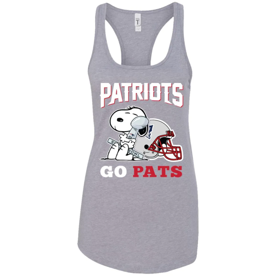 Go Pats - New England Patriots Super Bowl 2019 Snoopy Football Nfl Women Tank Top