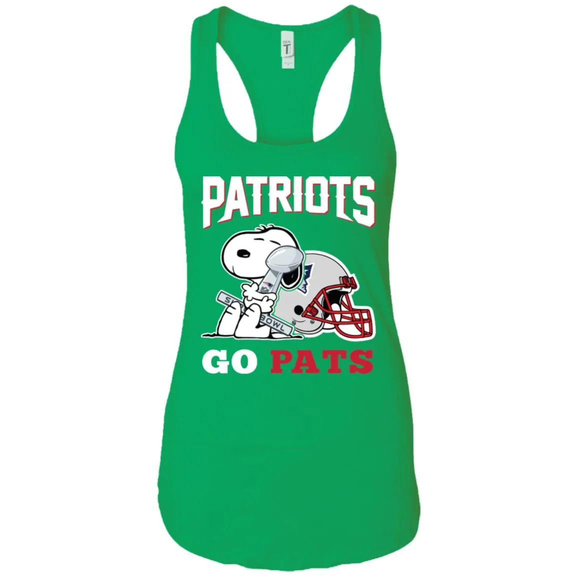 Go Pats - New England Patriots Super Bowl 2019 Snoopy Football Nfl Women Tank Top