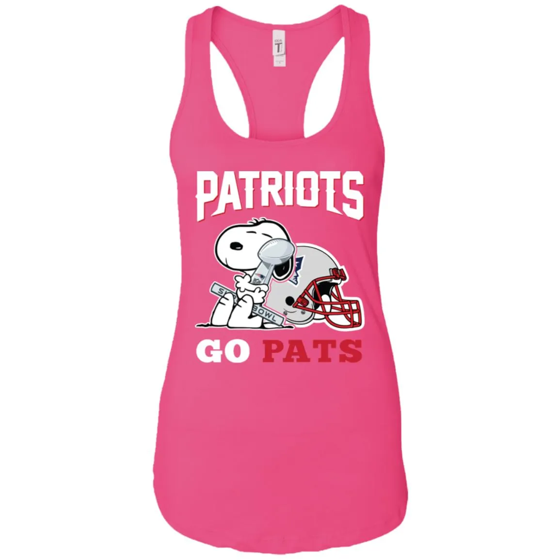 Go Pats - New England Patriots Super Bowl 2019 Snoopy Football Nfl Women Tank Top