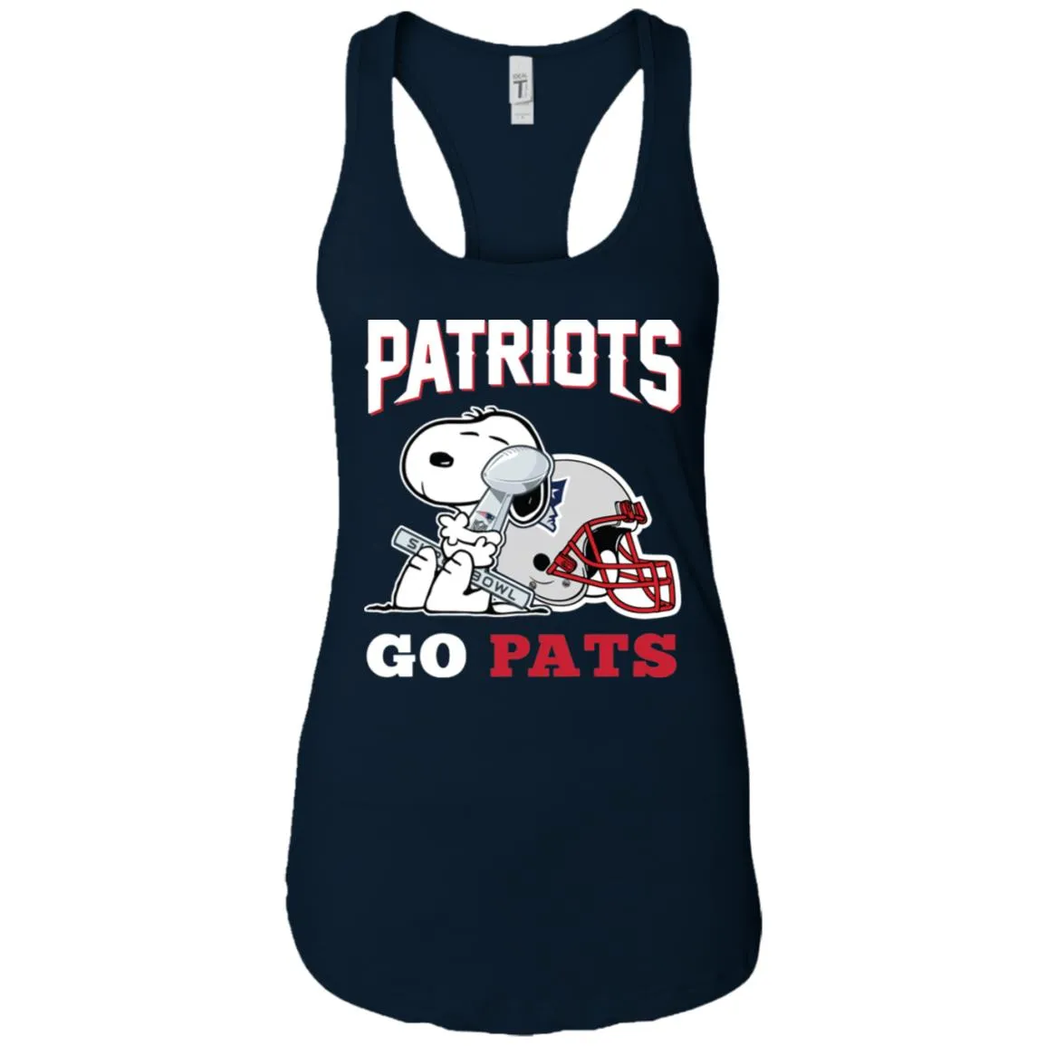 Go Pats - New England Patriots Super Bowl 2019 Snoopy Football Nfl Women Tank Top