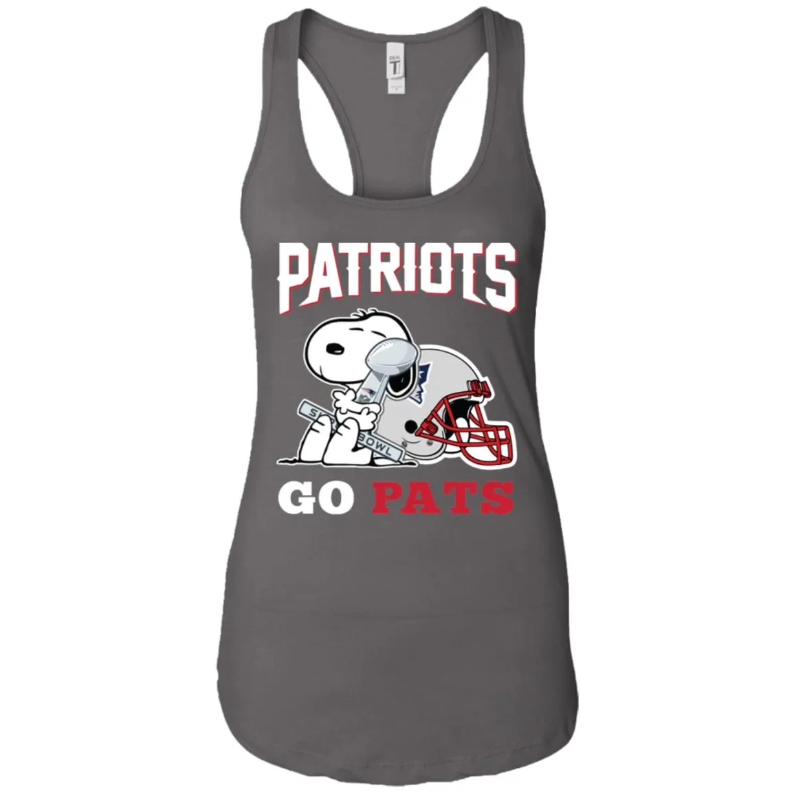 Go Pats - New England Patriots Super Bowl 2019 Snoopy Football Nfl Women Tank Top