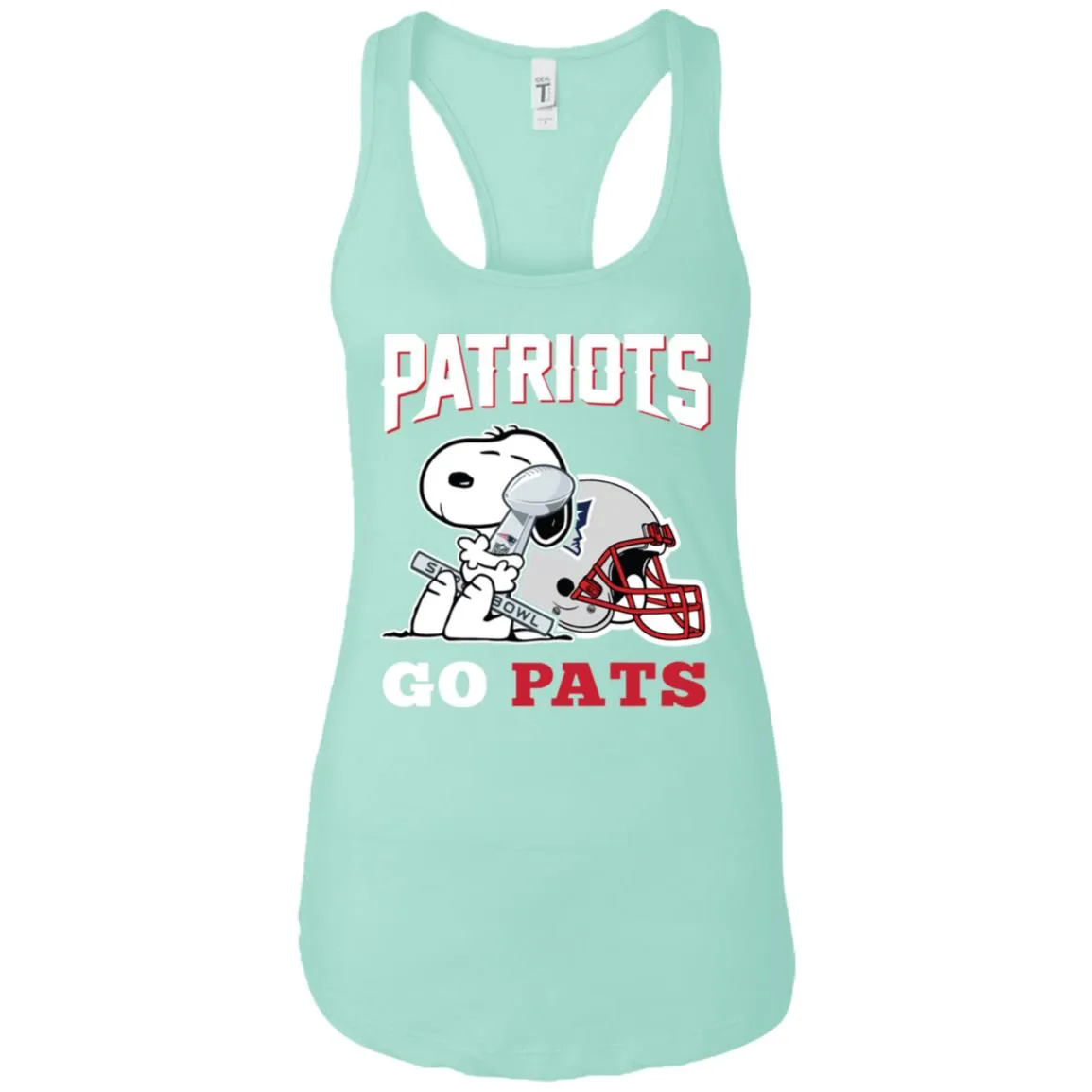 Go Pats - New England Patriots Super Bowl 2019 Snoopy Football Nfl Women Tank Top