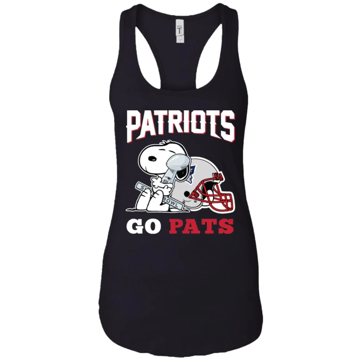 Go Pats - New England Patriots Super Bowl 2019 Snoopy Football Nfl Women Tank Top