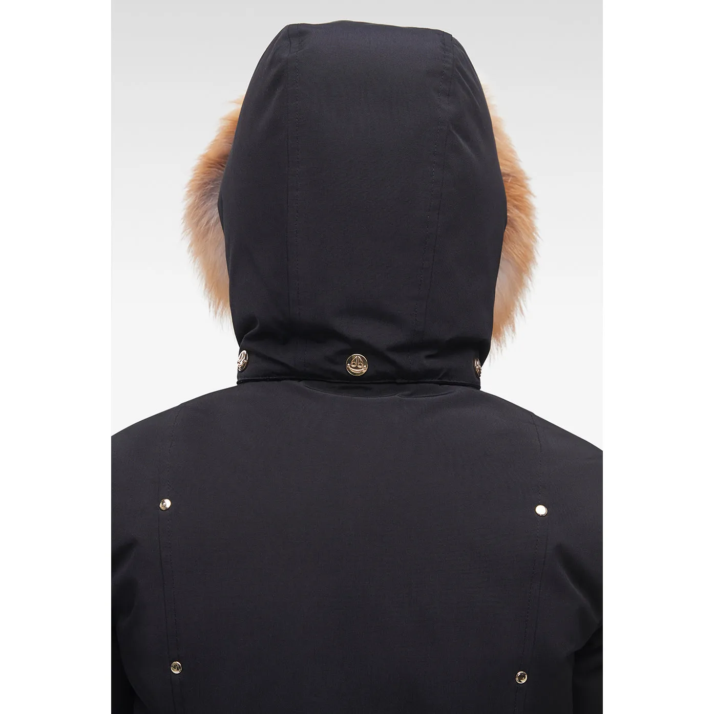 Gold Parka with Shearling Hood