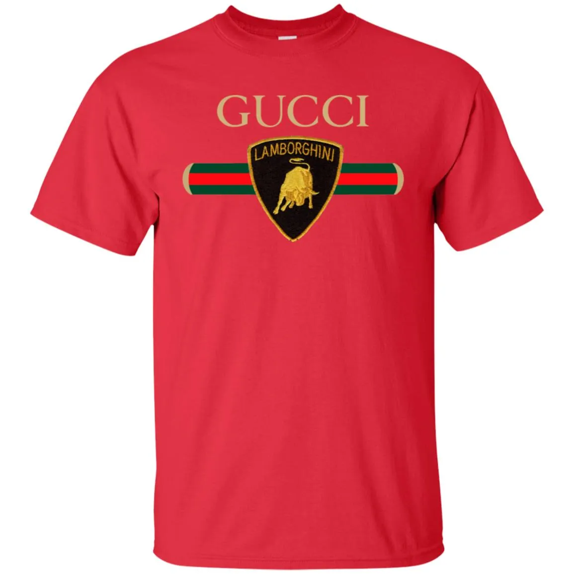 Gucci Lamborghini T-shirt Men Cotton T-Shirt