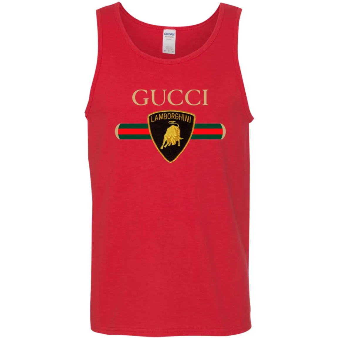 Gucci Lamborghini T-shirt Men Cotton Tank