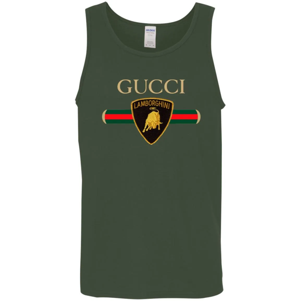 Gucci Lamborghini T-shirt Men Cotton Tank