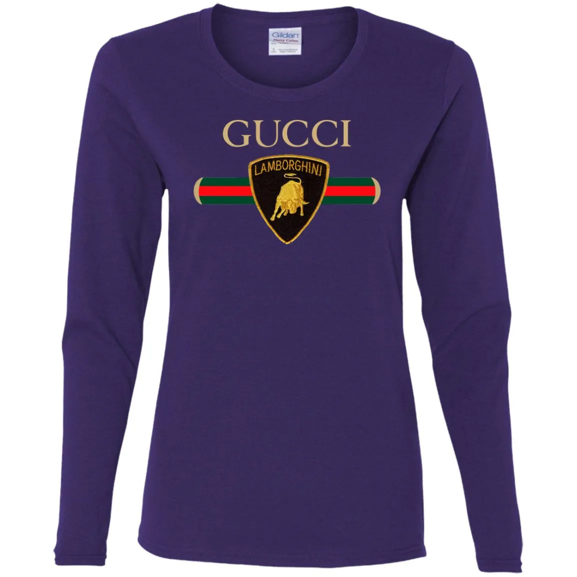 Gucci Lamborghini T-shirt Women Long Sleeve Shirt