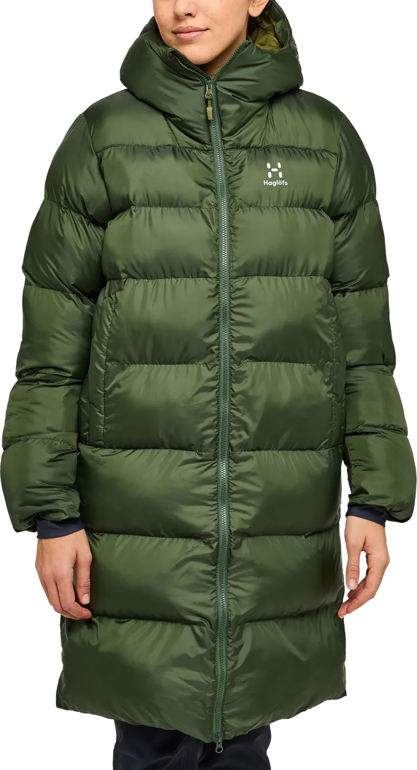 Haglöfs Women&#x27;s Long Mimic Parka Seaweed Green | Buy Haglöfs Women&#x27;s Long Mimic Parka Seaweed Green here | Outnorth