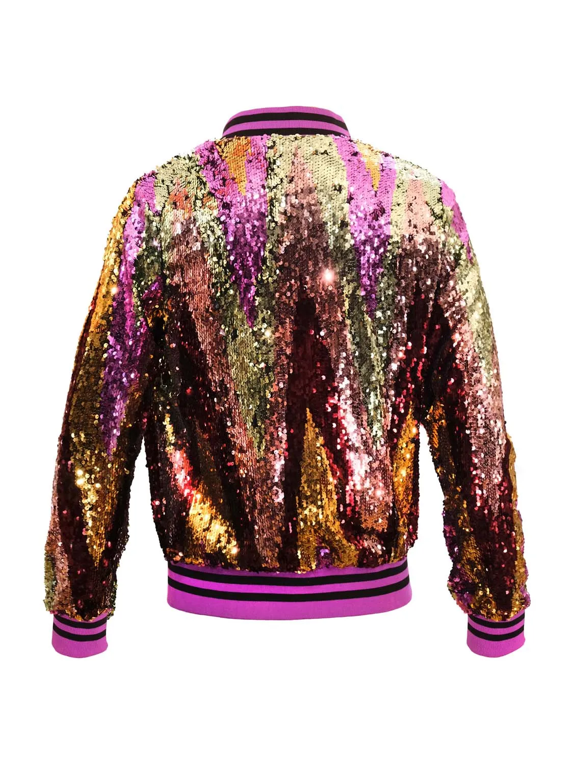 Harlequin | Disarray Sequin Bomber Jacket | Unisex