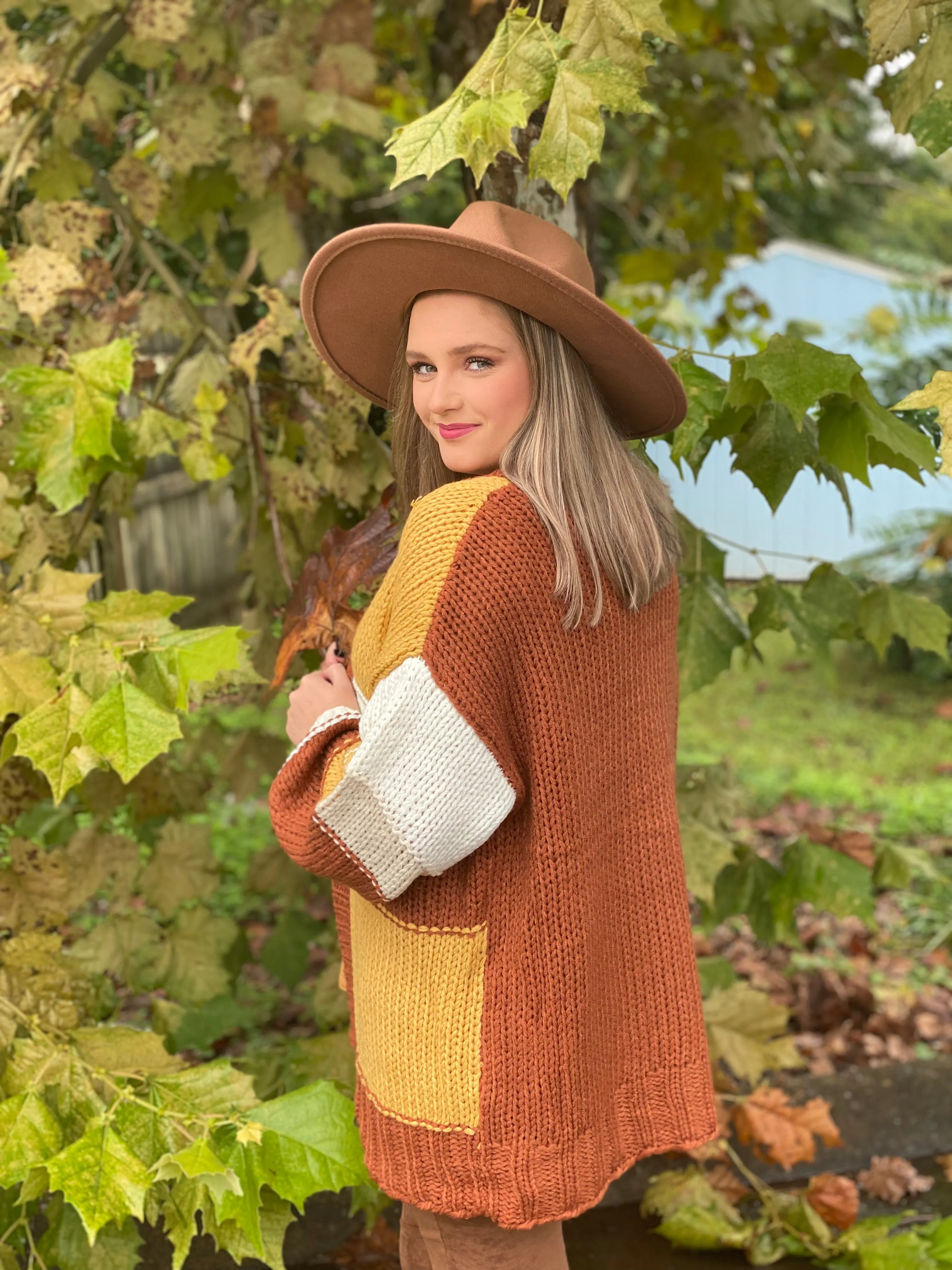 Hello Pumpkin Sweater Cardigan