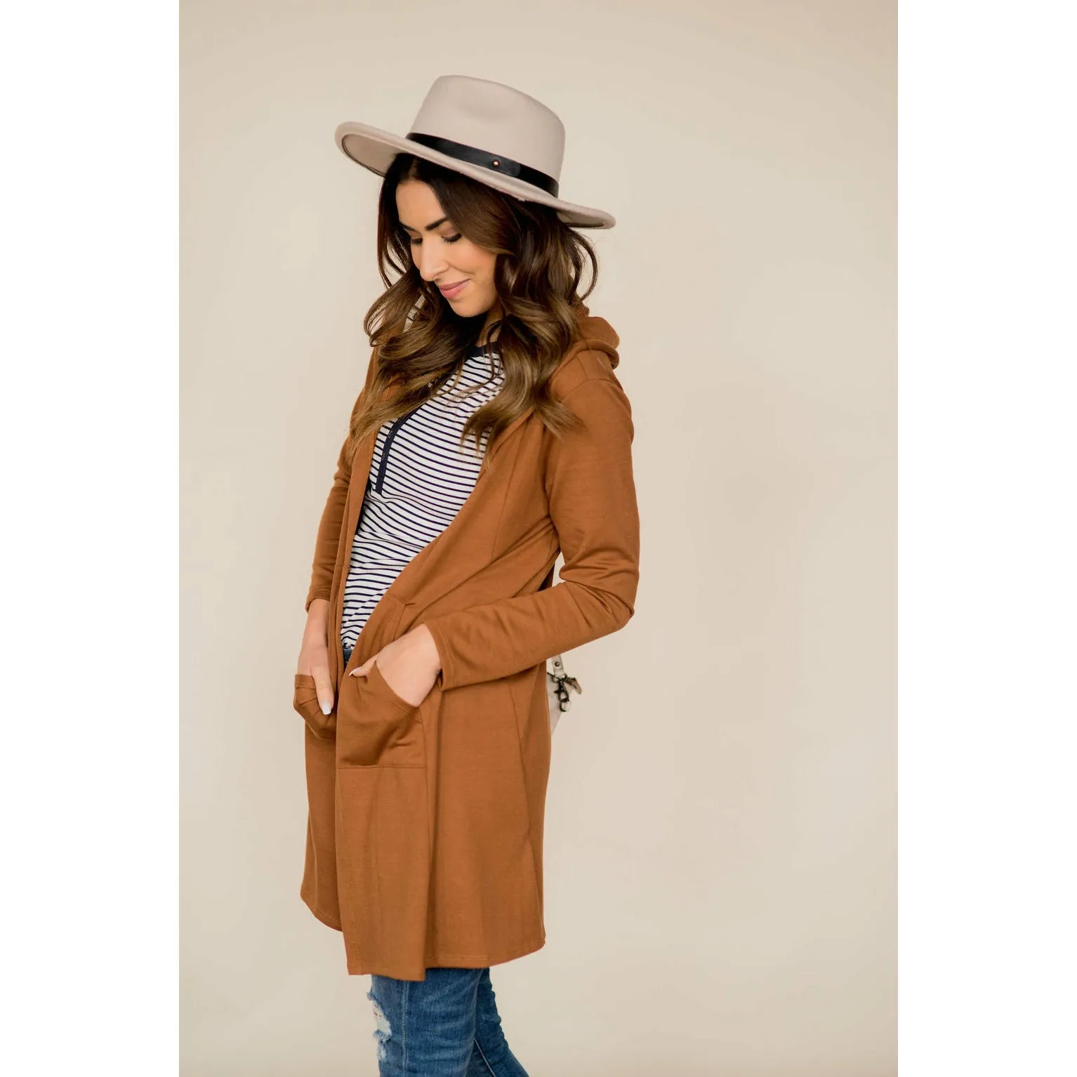 Hooded Tunic Cardigan