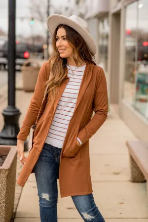 Hooded Tunic Cardigan