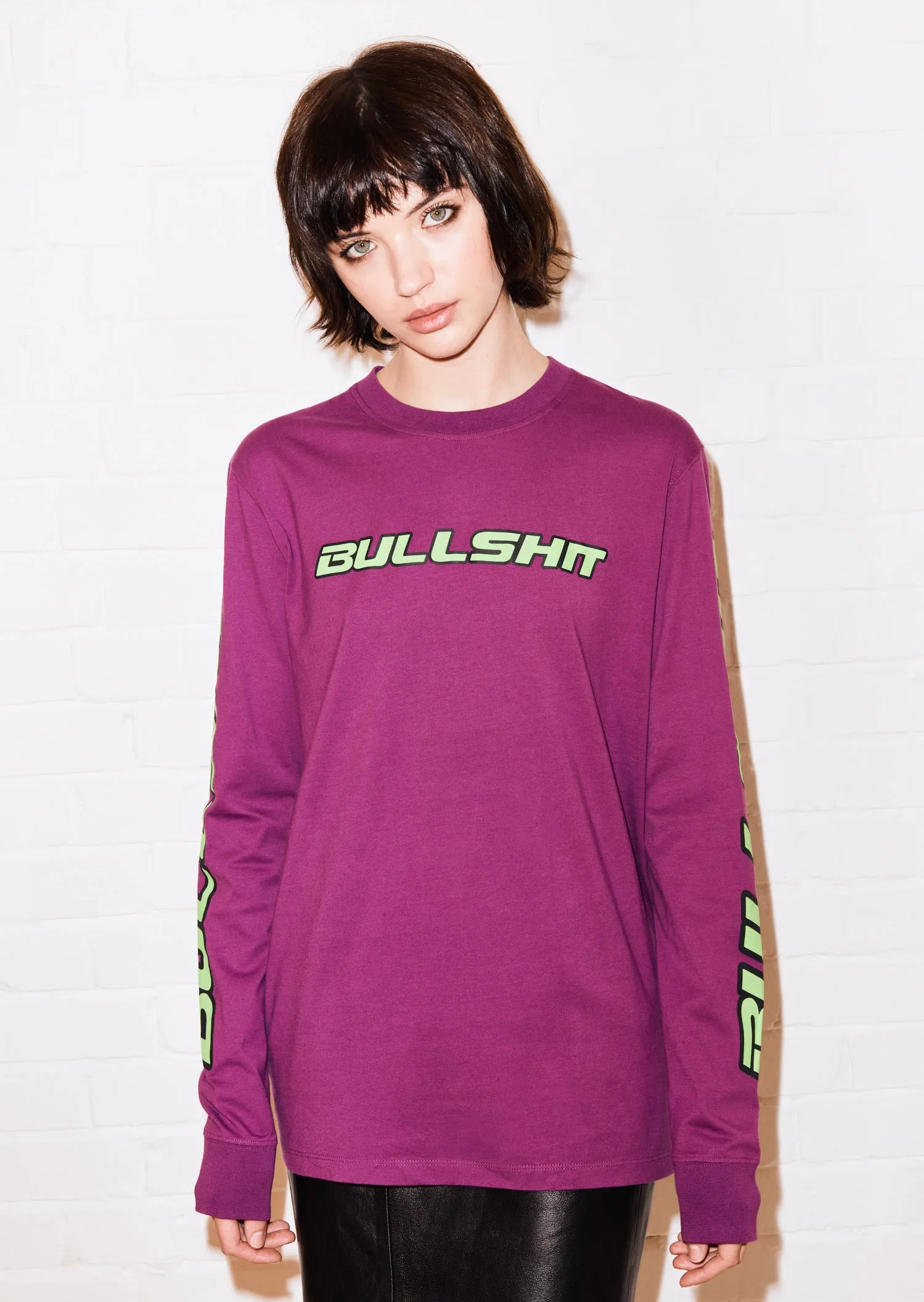 House of Holland @hattiestewart 'Bullshit' Long Sleeve Tee