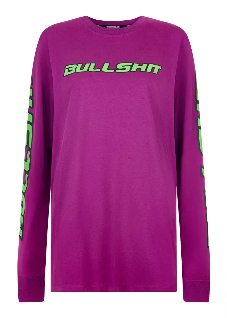 House of Holland @hattiestewart 'Bullshit' Long Sleeve Tee