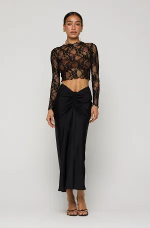 Ida Lace Top in Black