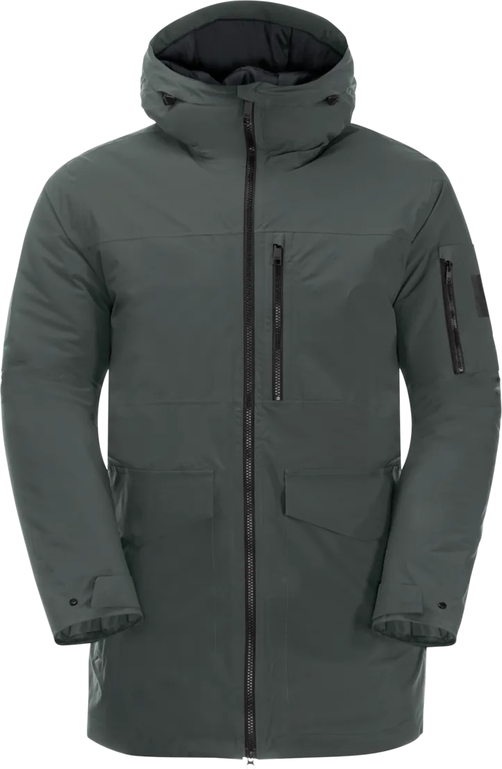 Jack Wolfskin Men&#x27;s Koenigsbau Parka Slate Green | Buy Jack Wolfskin Men&#x27;s Koenigsbau Parka Slate Green here | Outnorth