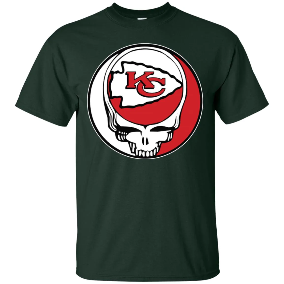 Kansas City Chiefs Grateful Dead Steal Your Face Football Nfl Shirts