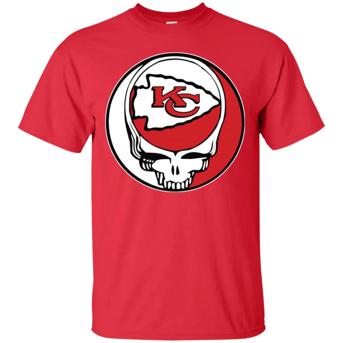 Kansas City Chiefs Grateful Dead Steal Your Face Football Nfl Shirts