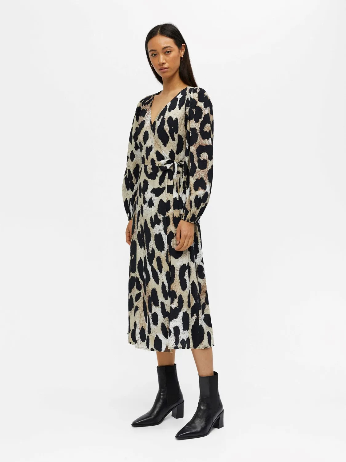 Leonie Wrap Midi Dress