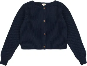 Lil Legs Navy Basic Cardigan