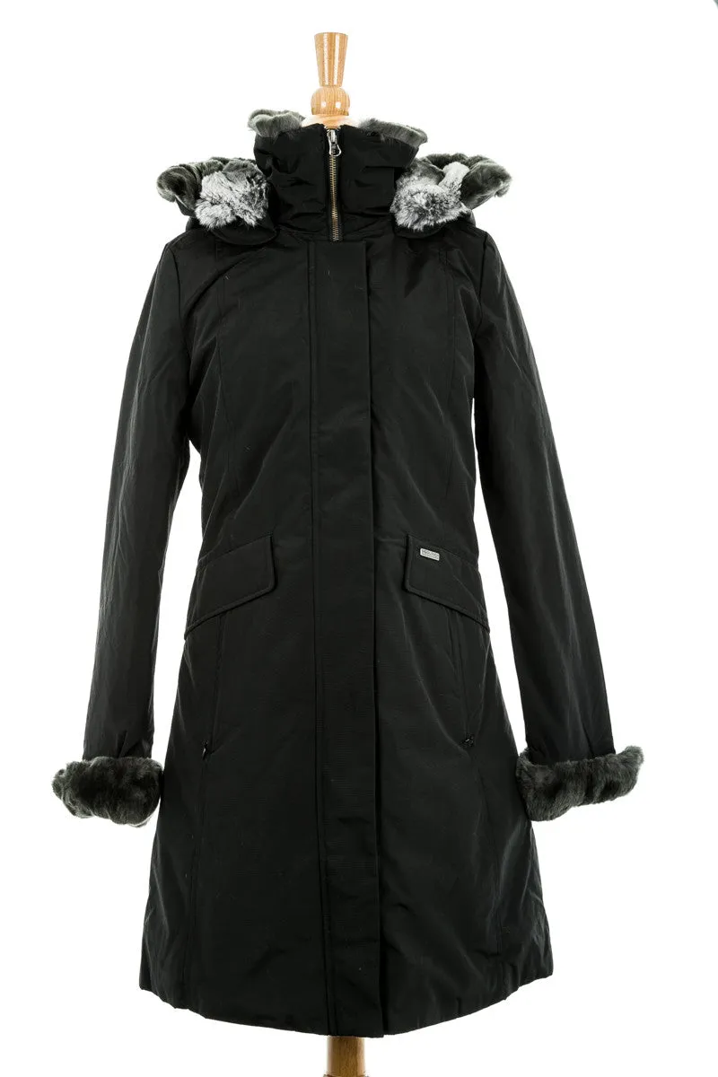 Long Arctic Parka with Fur Trim