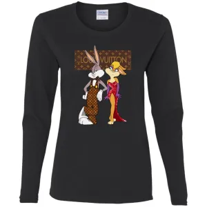 Louis Vuitton Rabbit Love Family T-shirt Women Long Sleeve Shirt