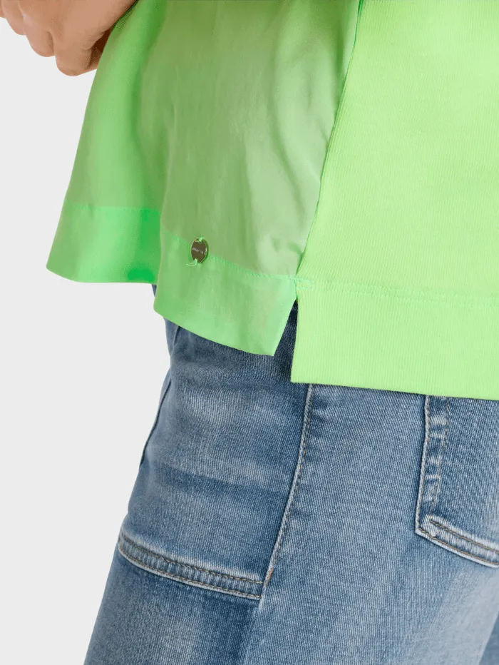 Marc Cain Additions Casual Blouse Shirt In Apple Green WA 55.01 J29 COL 531