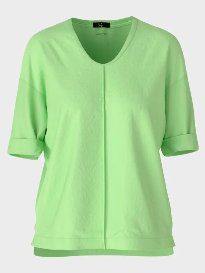 Marc Cain Additions Casual Blouse Shirt In Apple Green WA 55.01 J29 COL 531