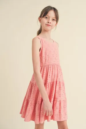 Mauve Eyelet Dress