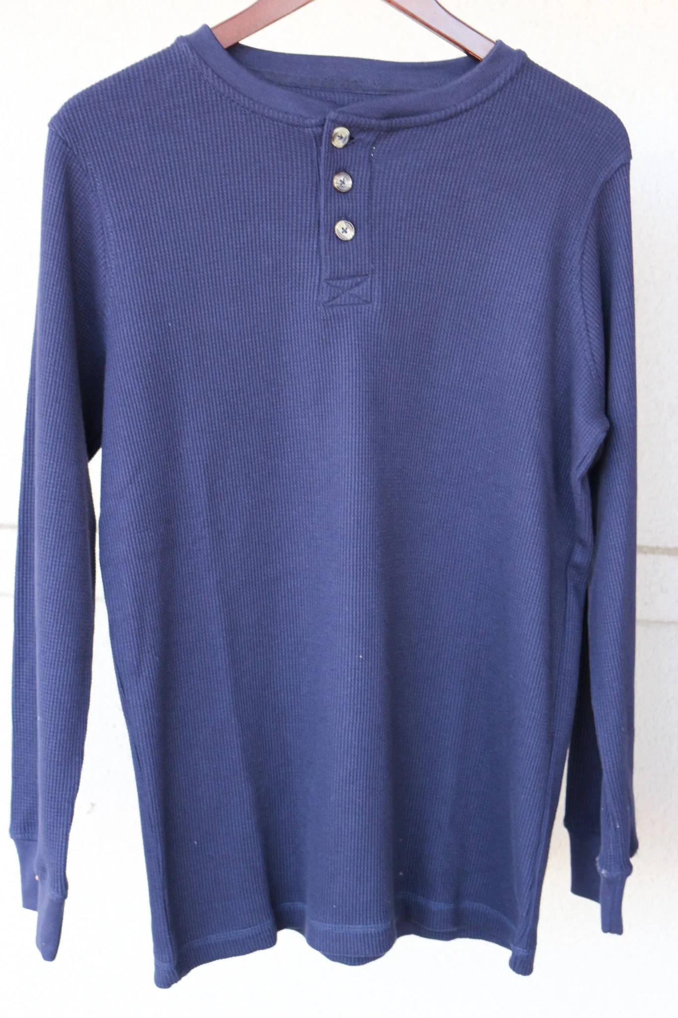 Men's 3 Button Henley Top - 3 Colors