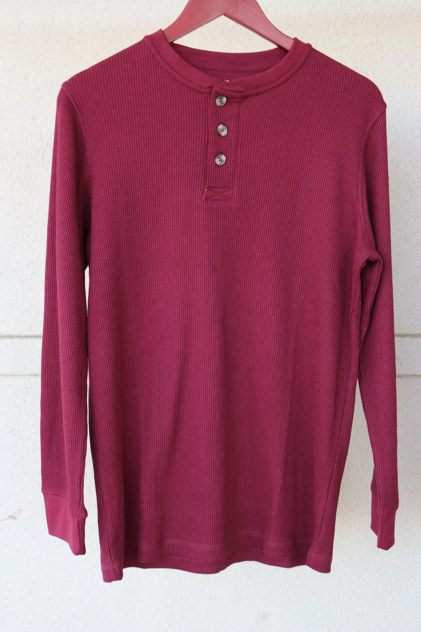 Men's 3 Button Henley Top - 3 Colors