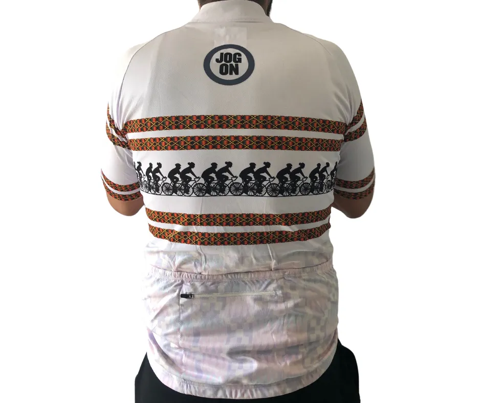 Mens AfroBeat Cycling Jersey: Half Sleeve 100% profits to The Gambia Minibus