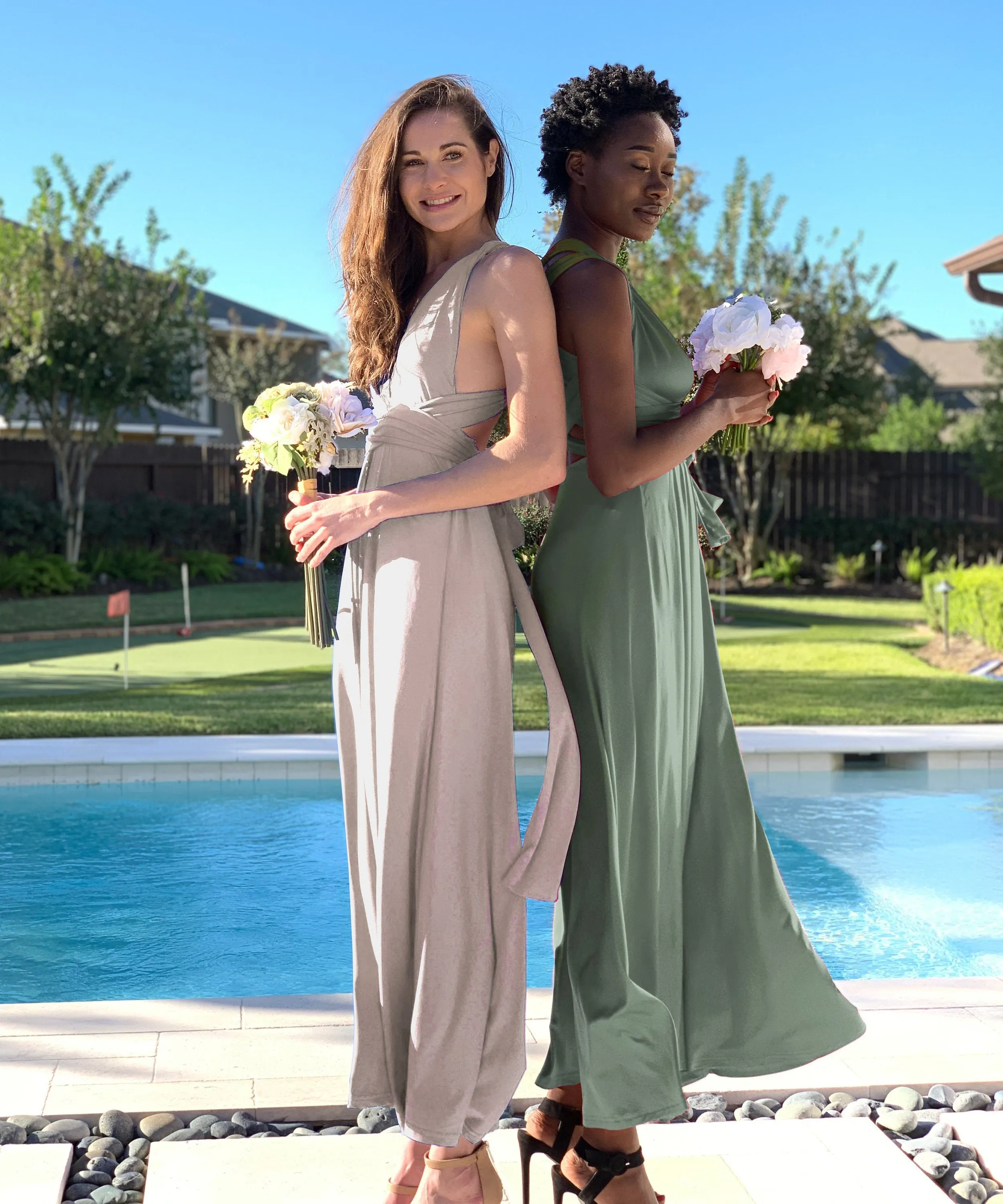 Mint Bridesmaid Maxi Dress