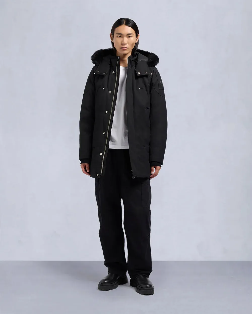 Moose Knuckles Original Shearling Stirling Parka Black