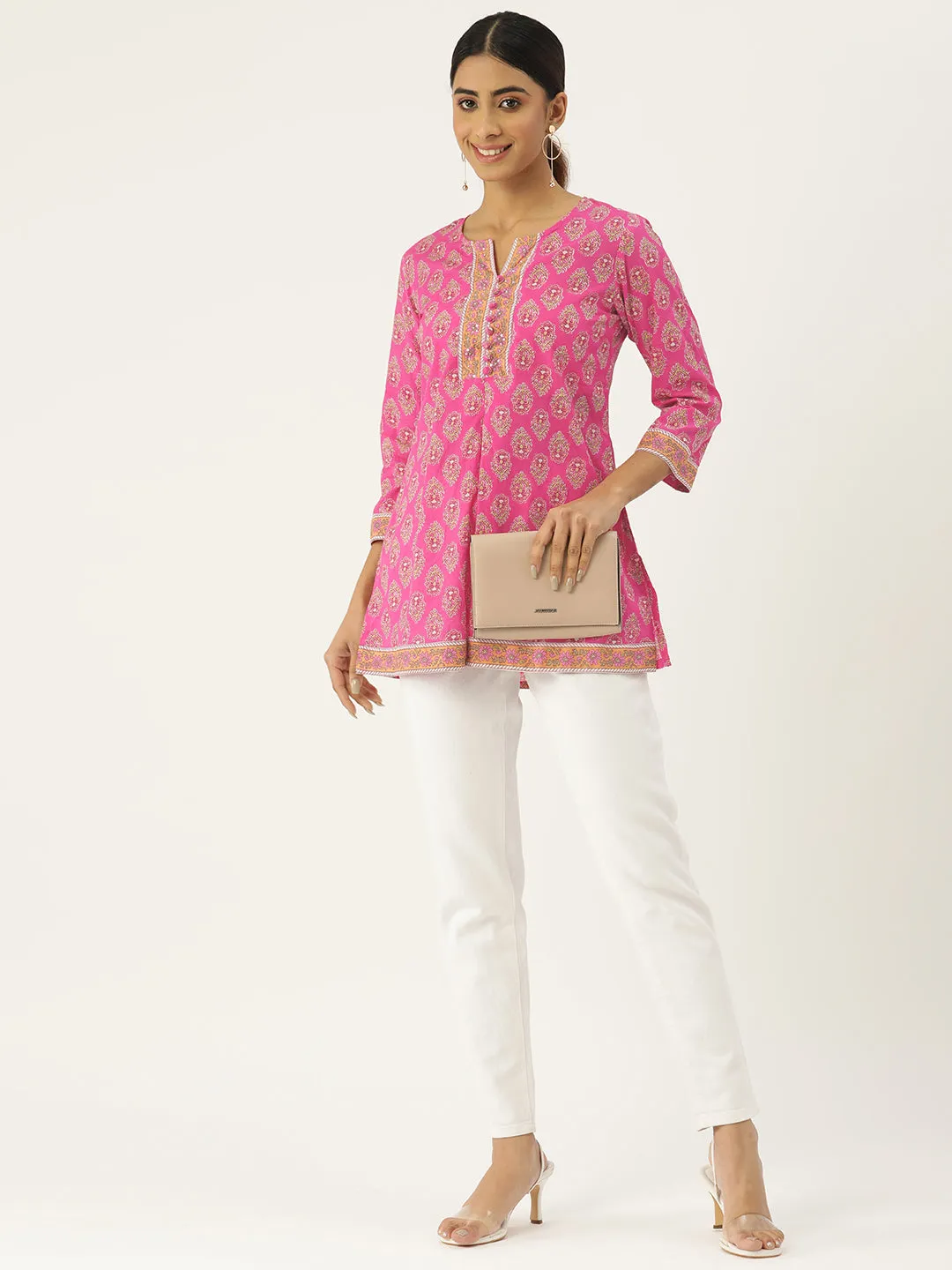 Nandini Top | Brilliant Pink